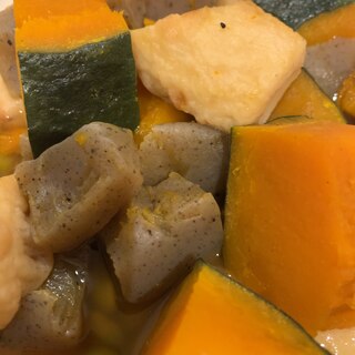 かぼちゃとちくわの煮物